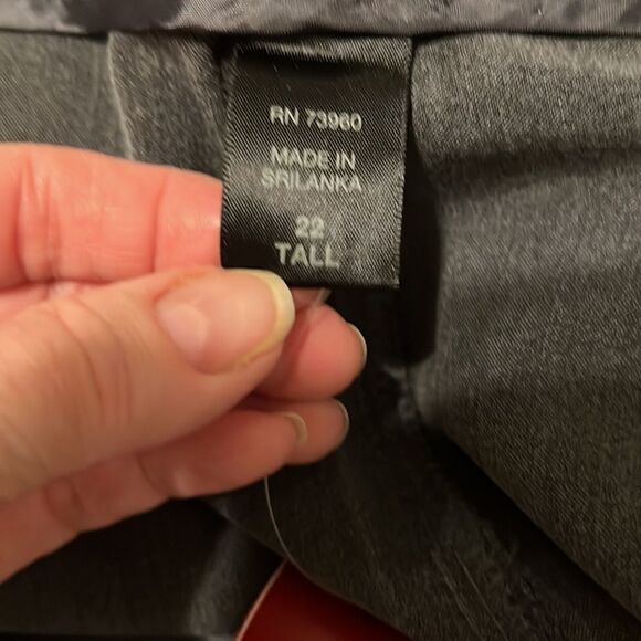 NWT size 22T Avenue grey slacks with zippered front pockets - Picture 8 of 12